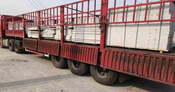 舟山 白麻荔枝面外墙干挂，工厂装车日常