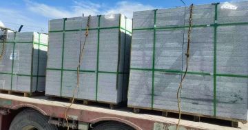 舟山 芝麻白花岗岩地铺石装车日常