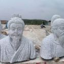 舟山 白麻花岗岩石材人物立体雕刻