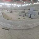 舟山 芝麻白异形坐凳，自然面光面弧形加工