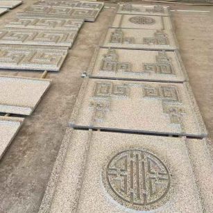 舟山 白麻花岗岩外墙立面雕刻板