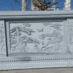 舟山 芝麻白大型照壁，屏风，影壁