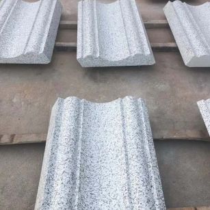 舟山 白麻花岗岩光面别墅线条