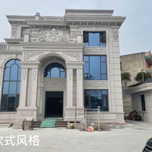 舟山 白麻花岗岩别墅外墙干挂