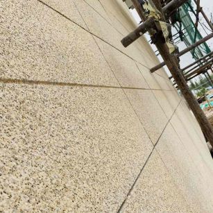 舟山 黄金麻花岗岩荔枝面外墙干挂石材效果示例