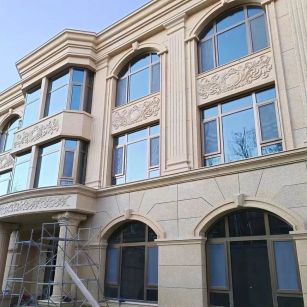 舟山 黄金麻花岗岩别墅外墙干挂