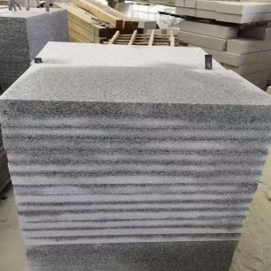 舟山 芝麻白5公分火烧地铺成品，900*400，规格可定制