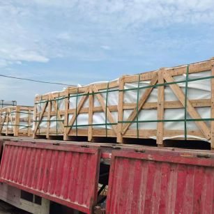 舟山 芝麻白花岗岩地铺石出口专车-泰国游