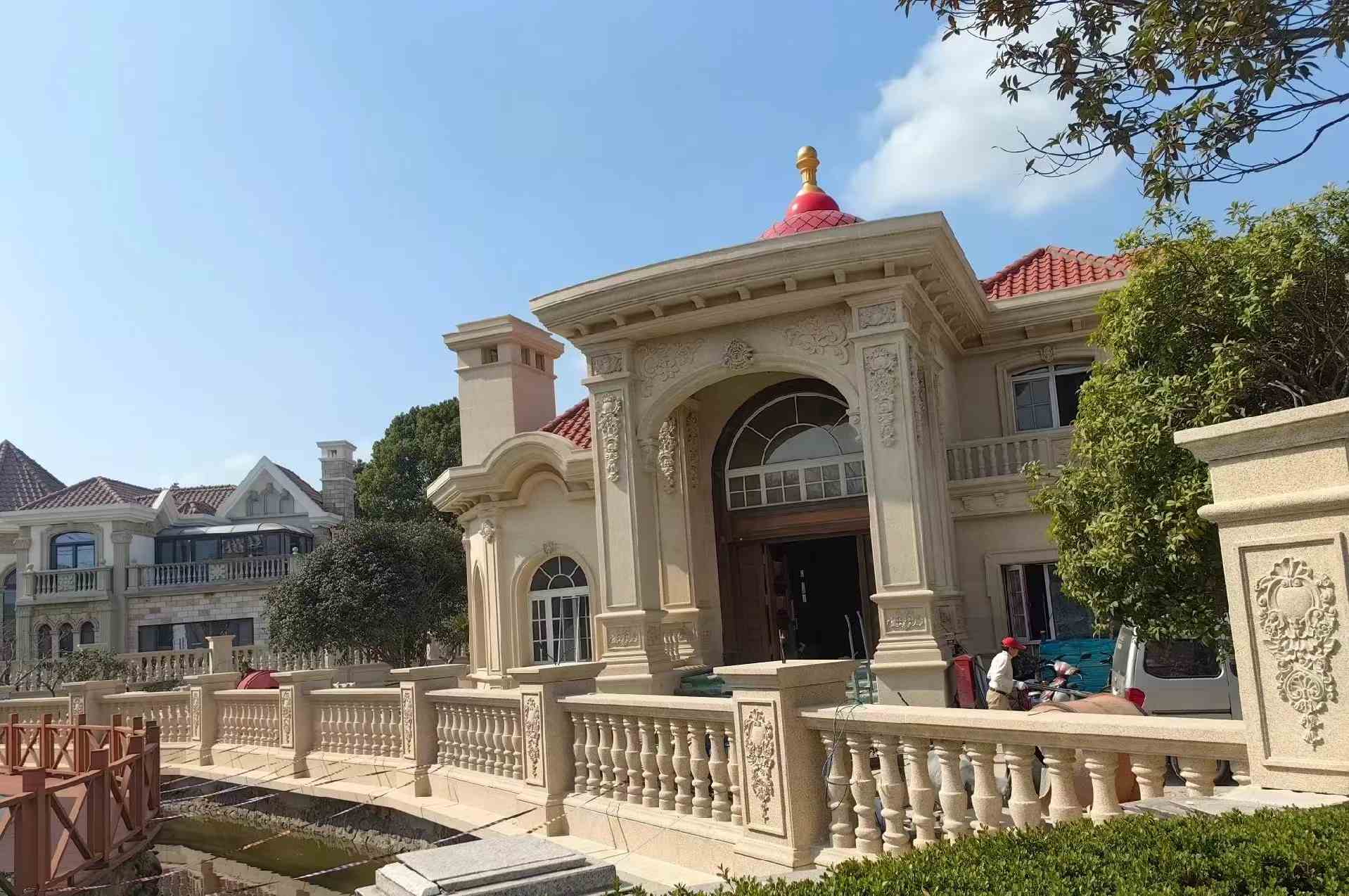 舟山 黄金麻花岗岩欧式别墅