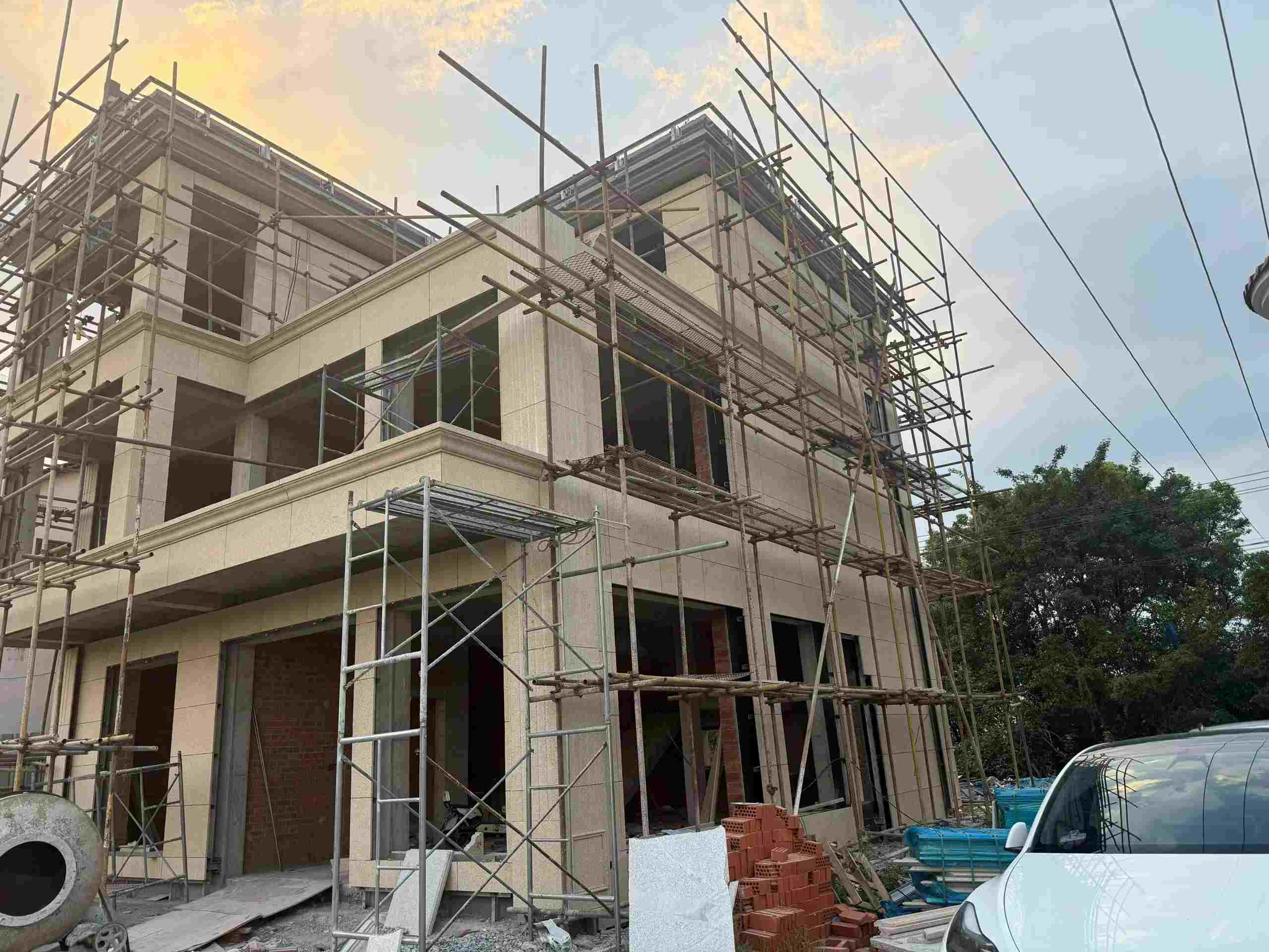 舟山 黄金麻荔枝面花岗岩外墙干挂