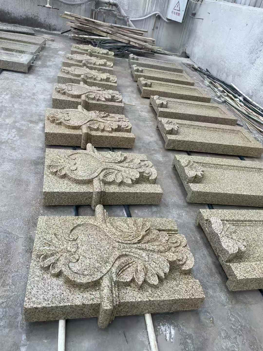 舟山 黄金麻花岗岩别墅外墙雕刻板