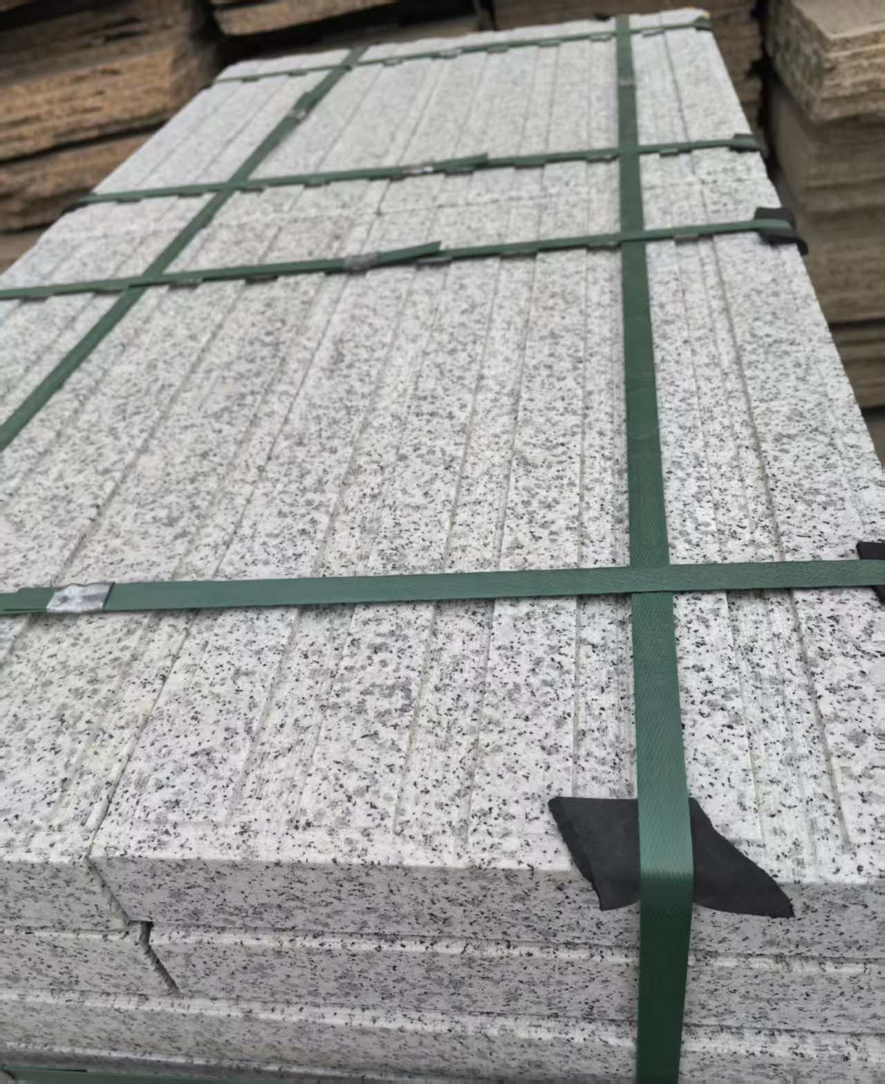 舟山 白麻花岗岩直行盲道石，盲条，地铺石