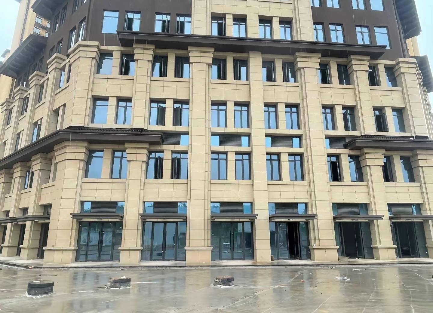 舟山 黄金麻花岗岩荔枝面小区外墙干挂