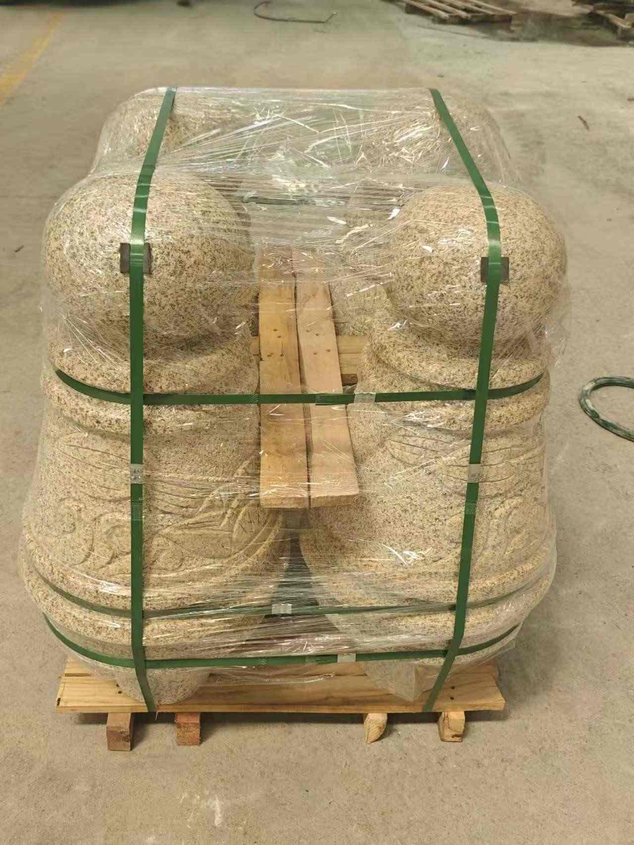 舟山 黄金麻异形定制雕花——棒棒糖挡车柱