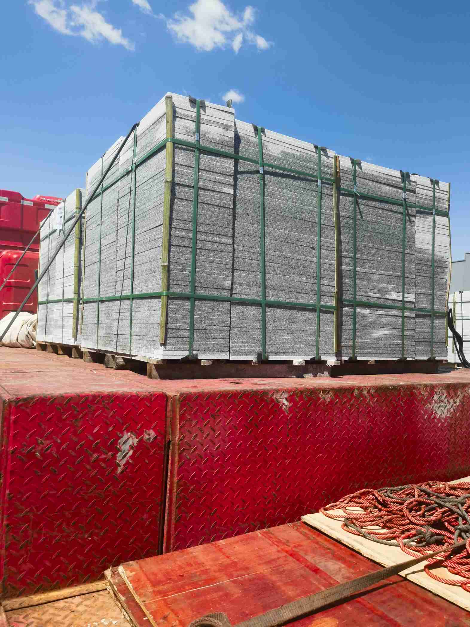 舟山 芝麻白火烧规格板地铺石300*600/600*600