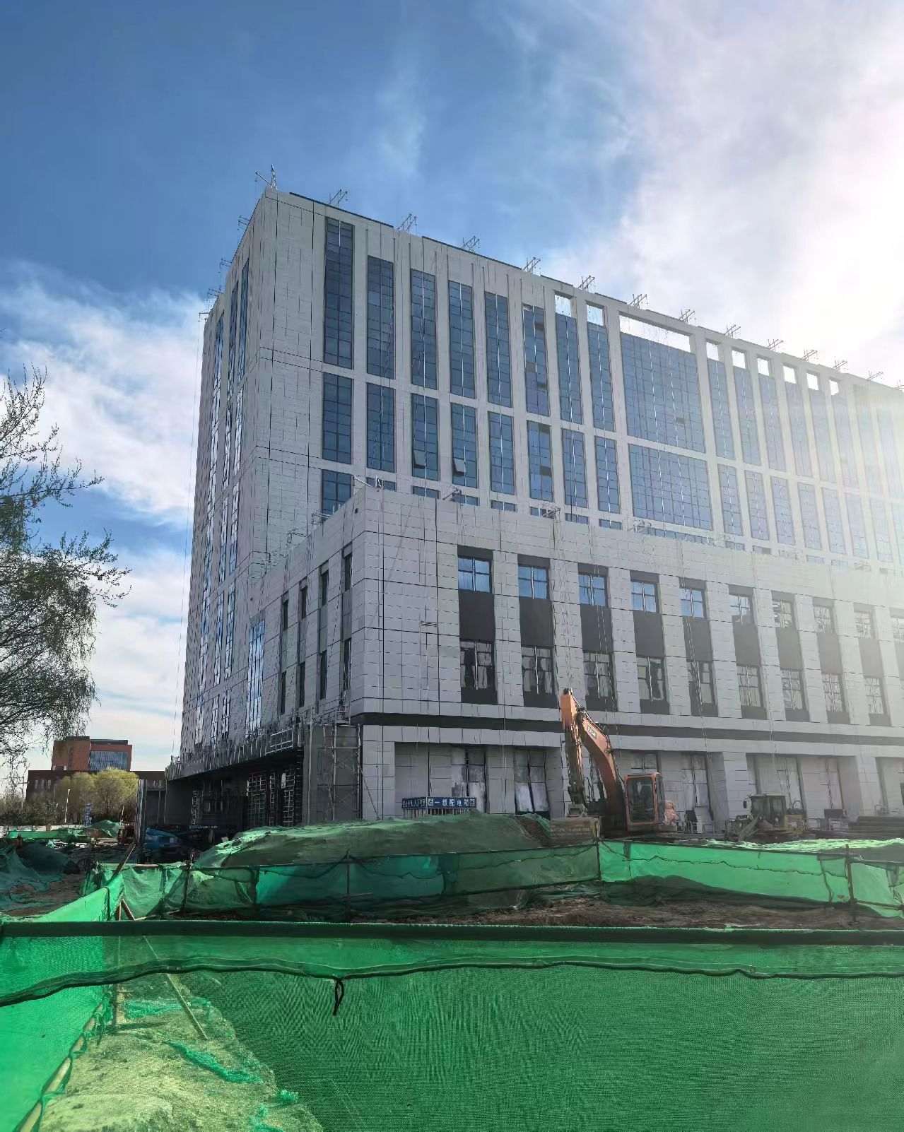 舟山 白麻花岗岩石材外墙干挂