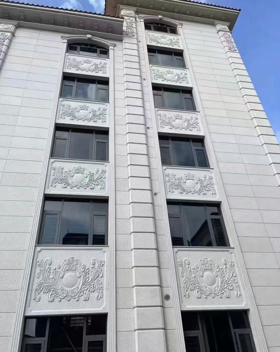 舟山 白麻荔枝面花岗岩别墅外墙干挂