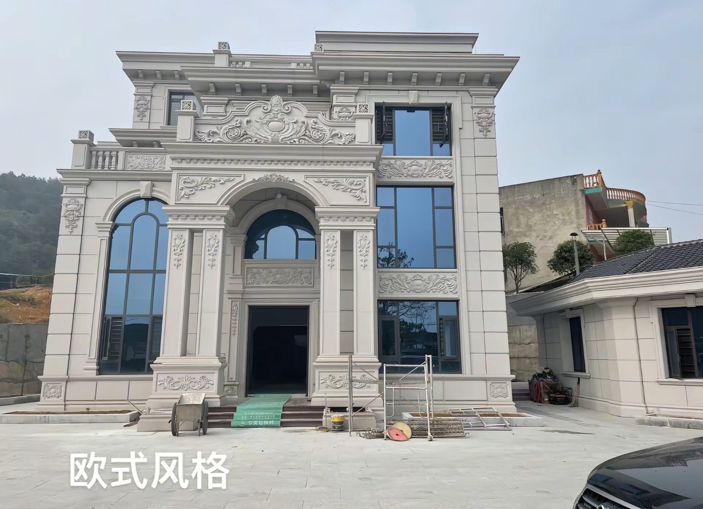 舟山 白麻花岗岩别墅外墙干挂