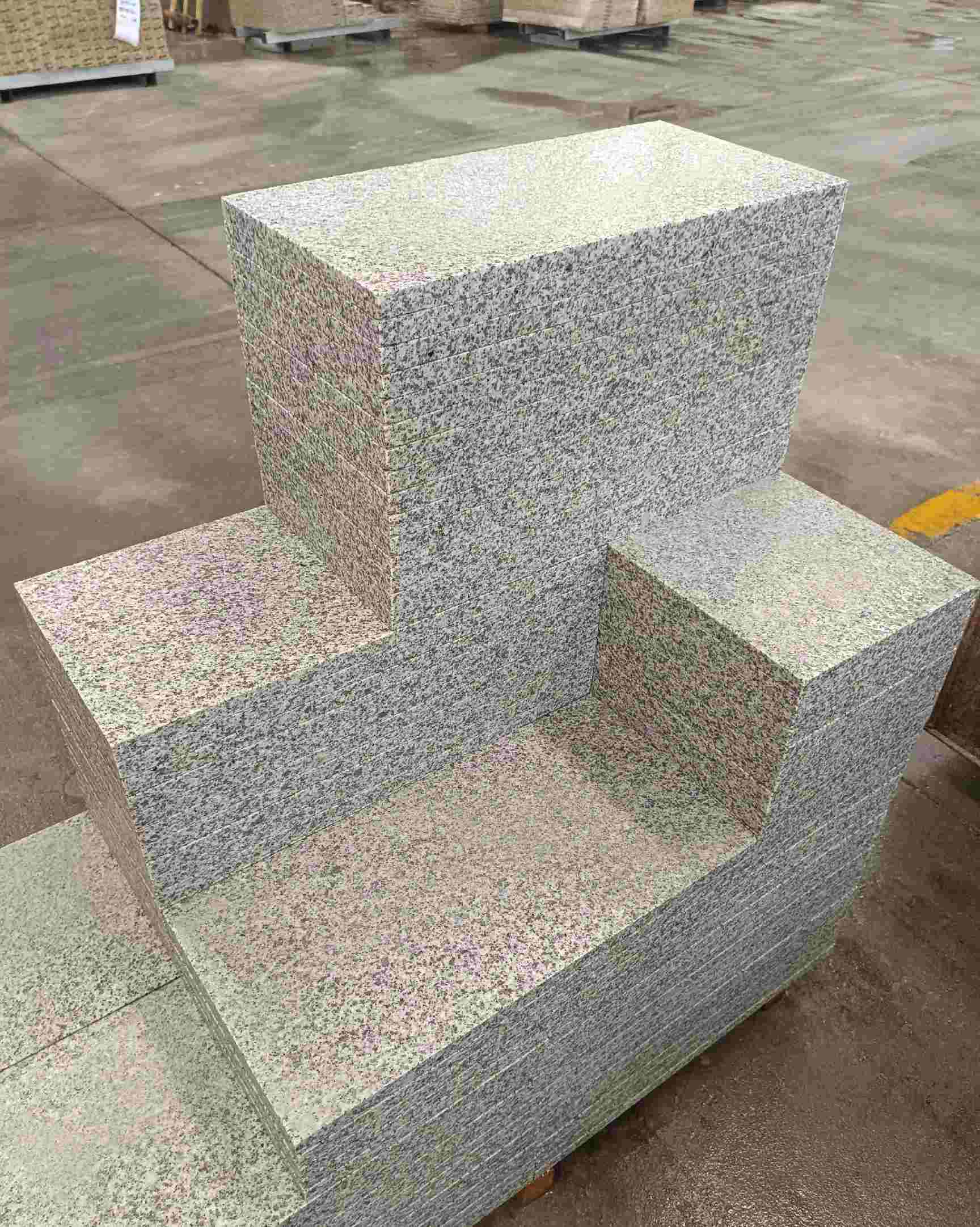 舟山 白麻花岗岩荔枝面地铺石