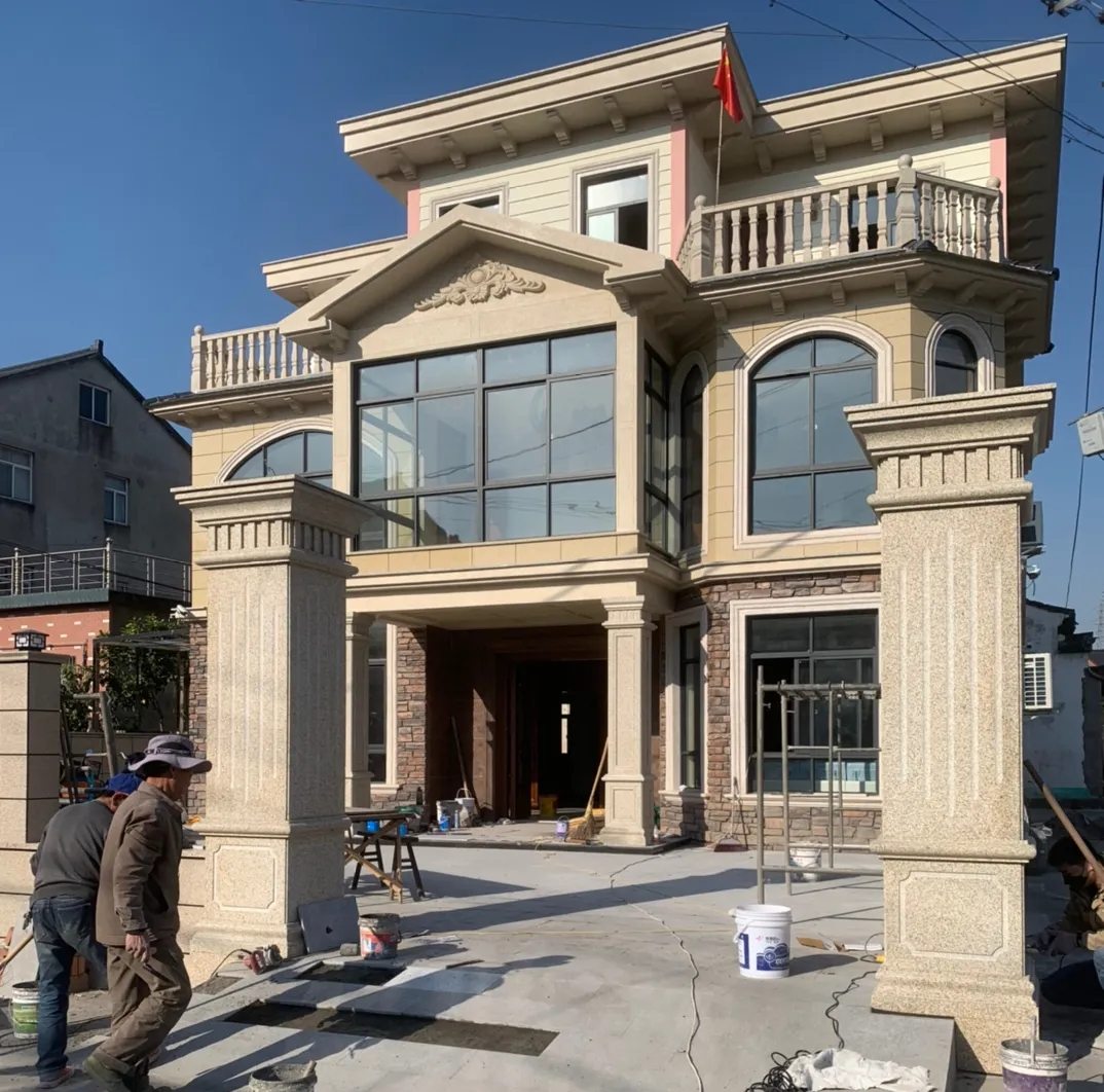 舟山 黄金麻花岗岩荔枝面别墅外墙干挂私家专属