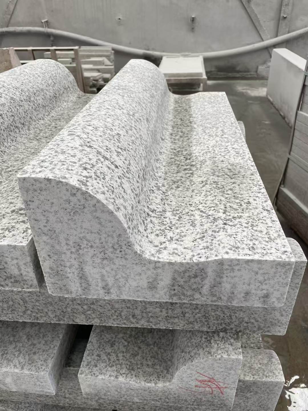 舟山 白麻花岗岩S型路沿石，路侧石，马路牙子等